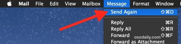 Invia di nuovo i messaggi e-mail nell'app per Mac Mail