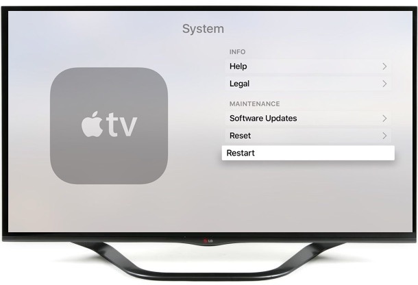 Come riavviare Apple TV