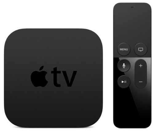 la Apple TV e il telecomando