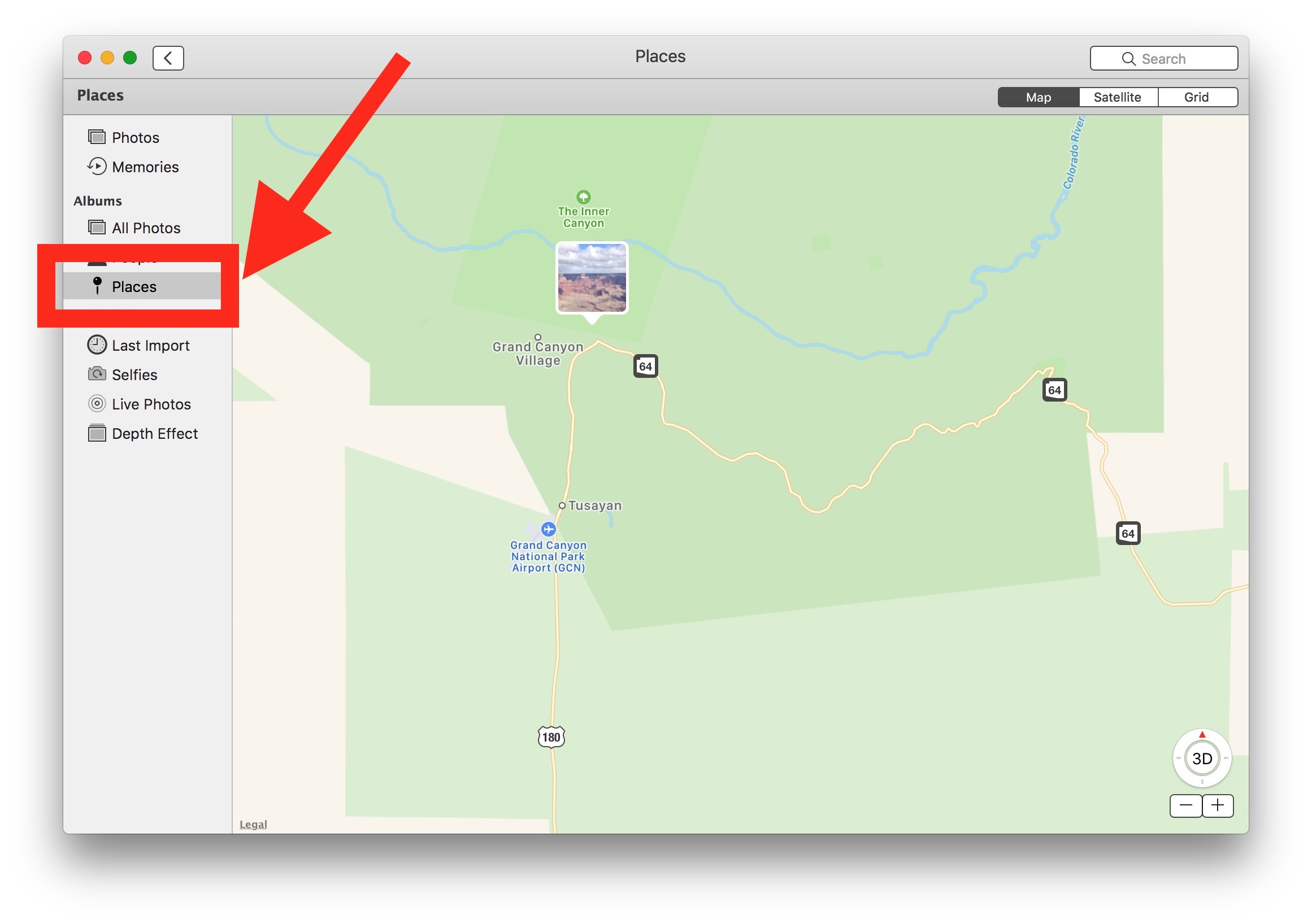 Mostra immagini georeferenziate nell'app Foto Mac