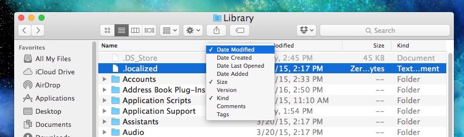 Ordina i file per data sul Mac