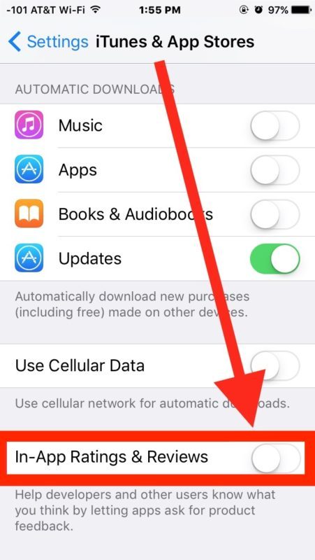 Disattiva le revisioni in-app e le richieste di valutazione in iOS per interrompere i popup
