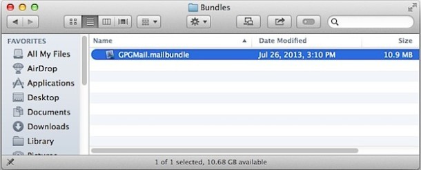 Disinstallare il pacchetto di plugin Mail