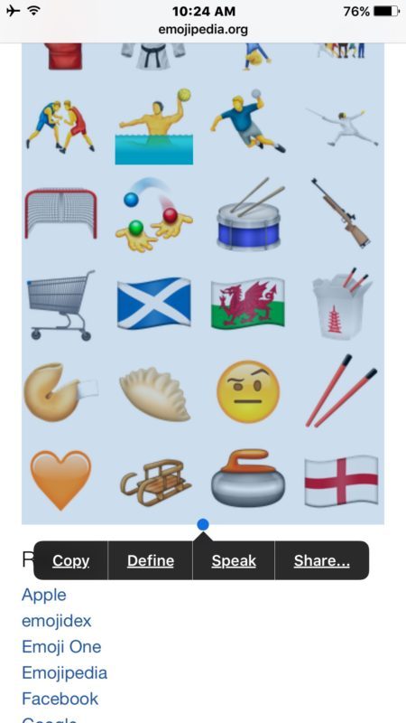 Copia le nuove immagini emoji