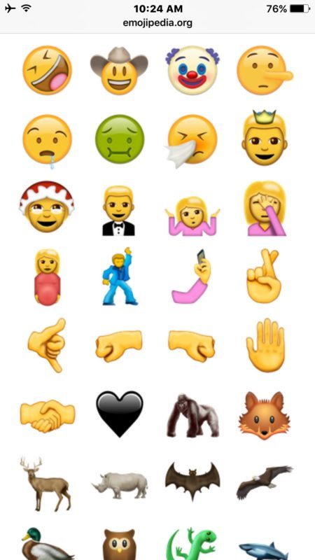Incollato Emoji nell'app Notes