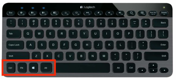Una tastiera per PC e un layout chiave per i modificatori
