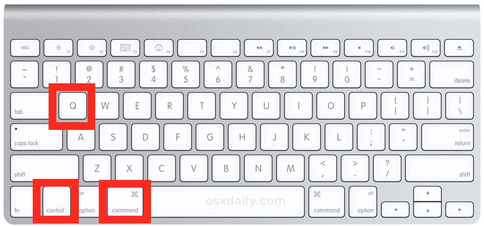 Blocca schermo su Mac con una scorciatoia da tastiera