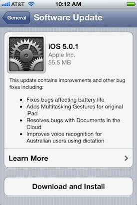 Scarica e installa gli aggiornamenti OTA per iOS