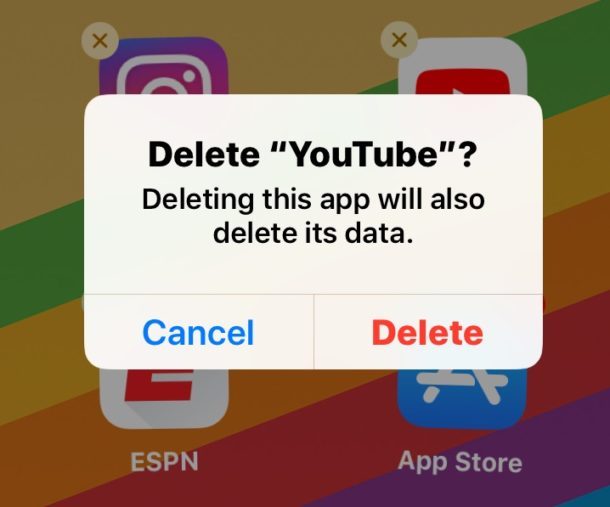Eliminare l'app YouTube impedirà l'avvio