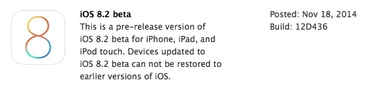 iOS 8.2 beta 1 IPSW