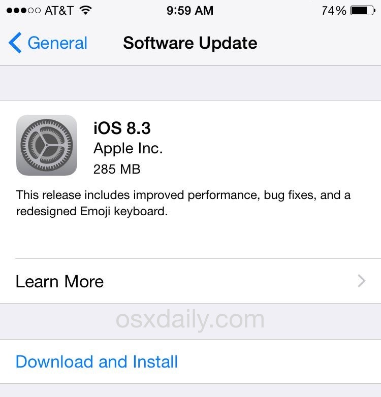 Download iOS 8.3