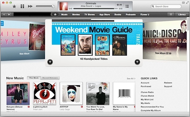 Aggiorna le cache di iTunes Store e App Store