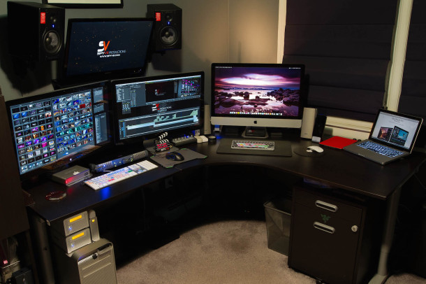 Video editing di video produttore Mac workstation