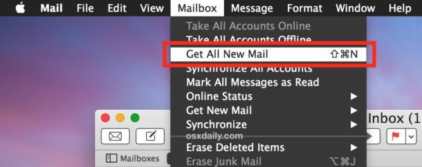Ricevi tutte le nuove e-mail su Mac Mail