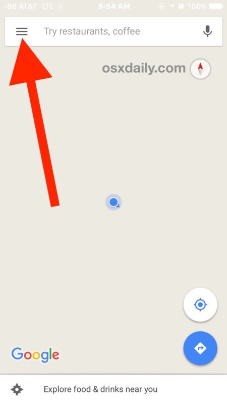 Vai a Impostazioni di Google Maps