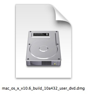 Immagine DVD di Mac OS X Snow Leopard