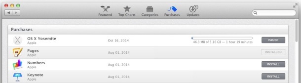 Scarica OS X Yosemite in App Store