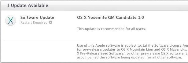OS X Yosemite GM 1.0