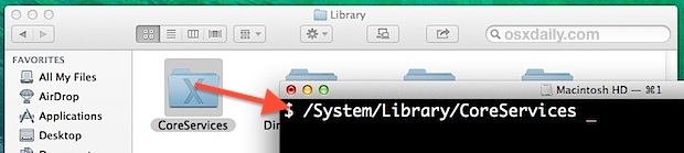 Stampa e copia un percorso file nel terminale Mac