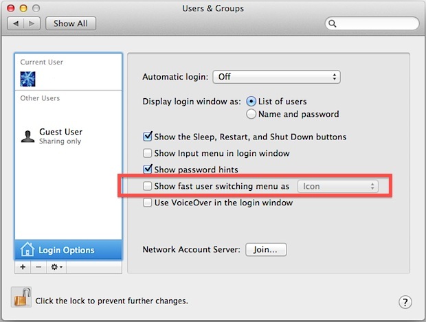 Rimuovi il nome dalla barra dei menu in Mac OS X.