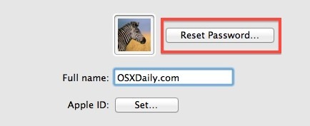 Reimposta una password Mac da Preferenze di Sistema
