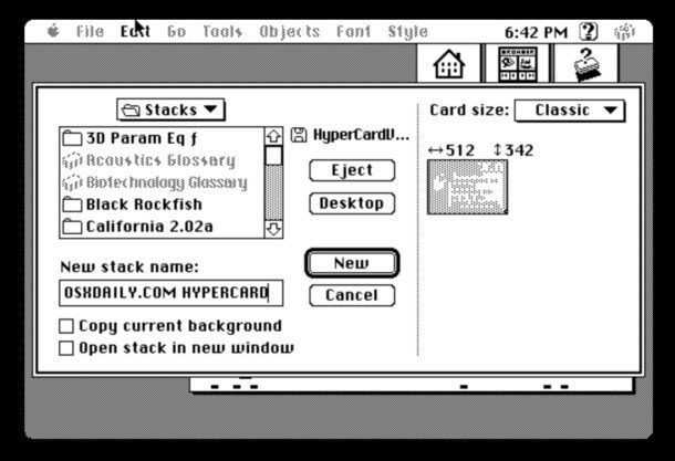 Hypercard su Mac OS X