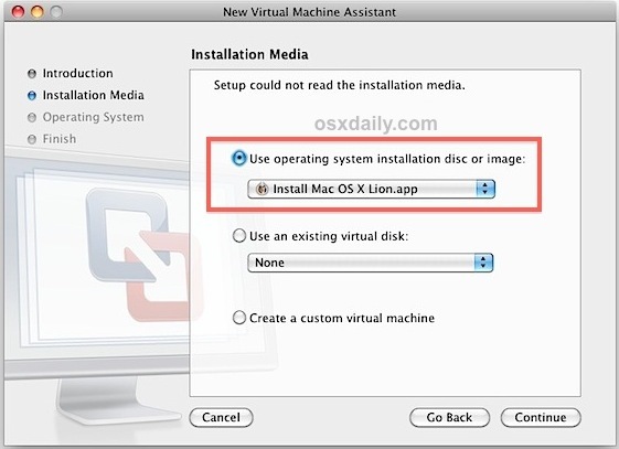 Installa Mac OS X Lion in VMWare