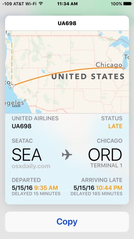 Informazioni sul volo 3D Touch su iPhone