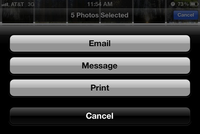 Invia più immagini da un iPhone o iPad