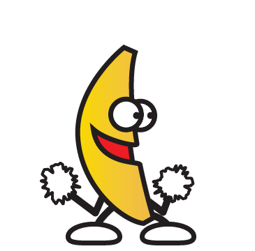 Gif di danza Banana animata
