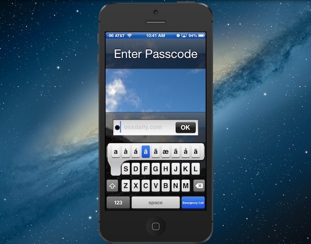 Password sicura in iOS