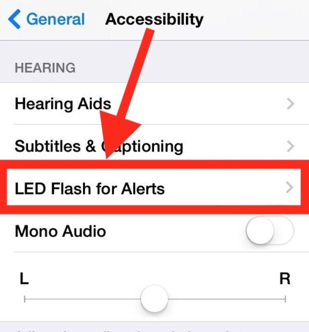 Flash LED per avvisi su iPhone