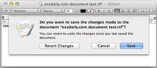 Chiedi di salvare i file invece di utilizzare il salvataggio automatico in OS X