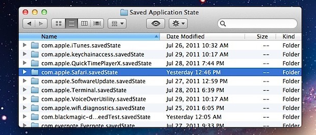 Disattiva il Resume per app in OS X Lion