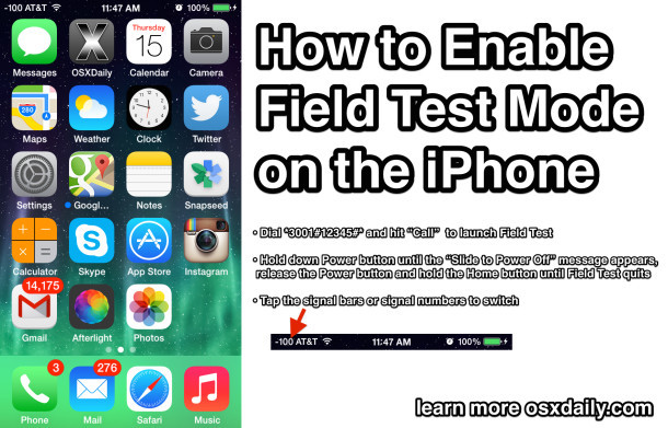 Come abilitare la modalità Field Test su un iPhone