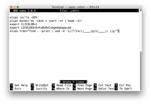 Visualizza l'albero delle cartelle su Mac con l'alias dell'albero