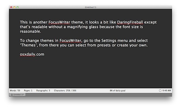 Tema di FocusWriter
