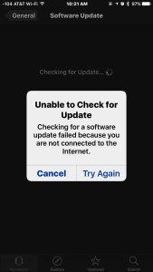 Impossibile controllare l'errore di aggiornamento Apple Watch