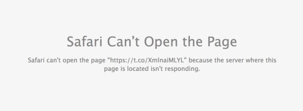 Errore Safari non può aprire una pagina da collegamenti brevi t.co, soluzioni alternative per aprire comunque i collegamenti